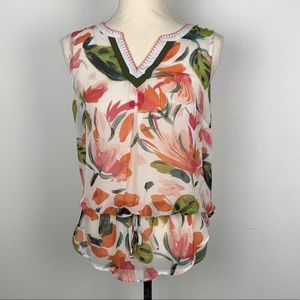 C brand floral sheer top